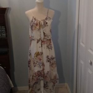 Off-white floral dress
